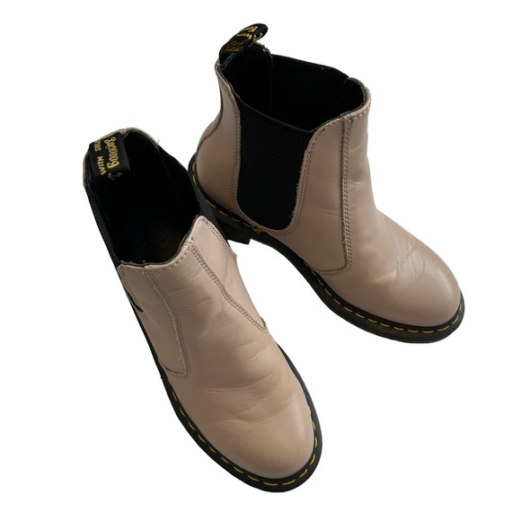 Dr Martens Cadence Leather Heeled Chelsea Boots in Natural Wanama Size 8 - Picture 6 of 16